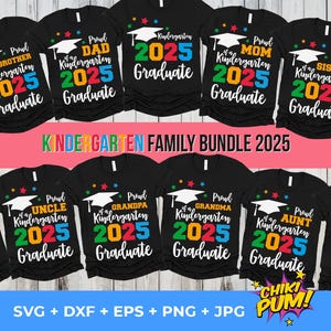 Ensemble famille fière, l'obtention du diplôme de la maternelle 2025 SVG, SVG de l'école maternelle diplômé 2025, svg famille maternelle, ensemble de la maternelle, svg des diplômés de la maternelle png