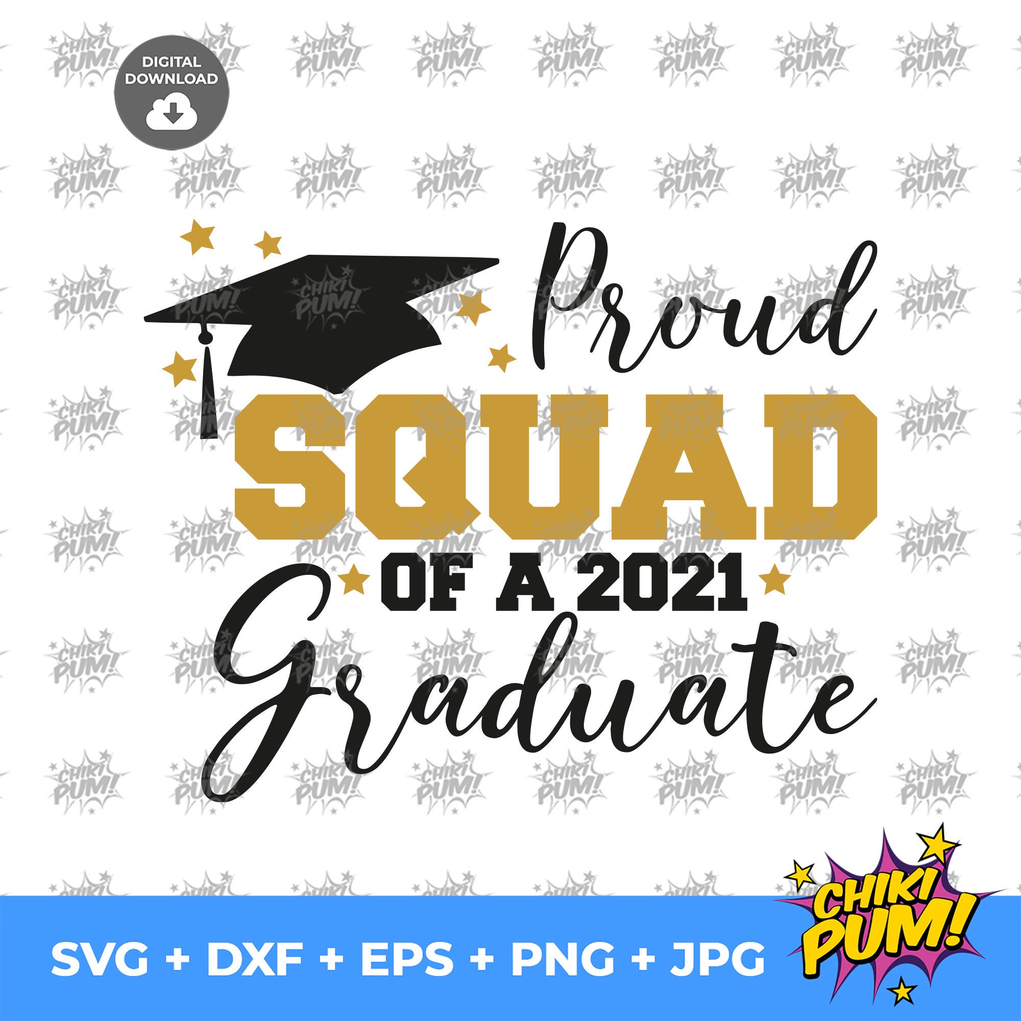 Download Proud Squad of a 2021 graduate SVG Graduation cut files | Etsy