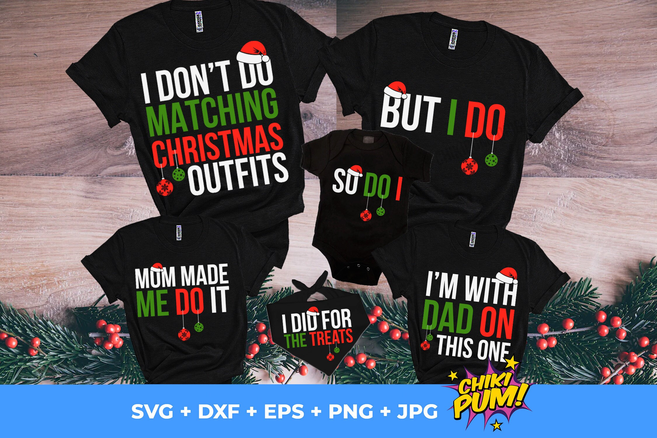 I Don't Do Matching Christmas Outfits Svg Png but I Do - Etsy
