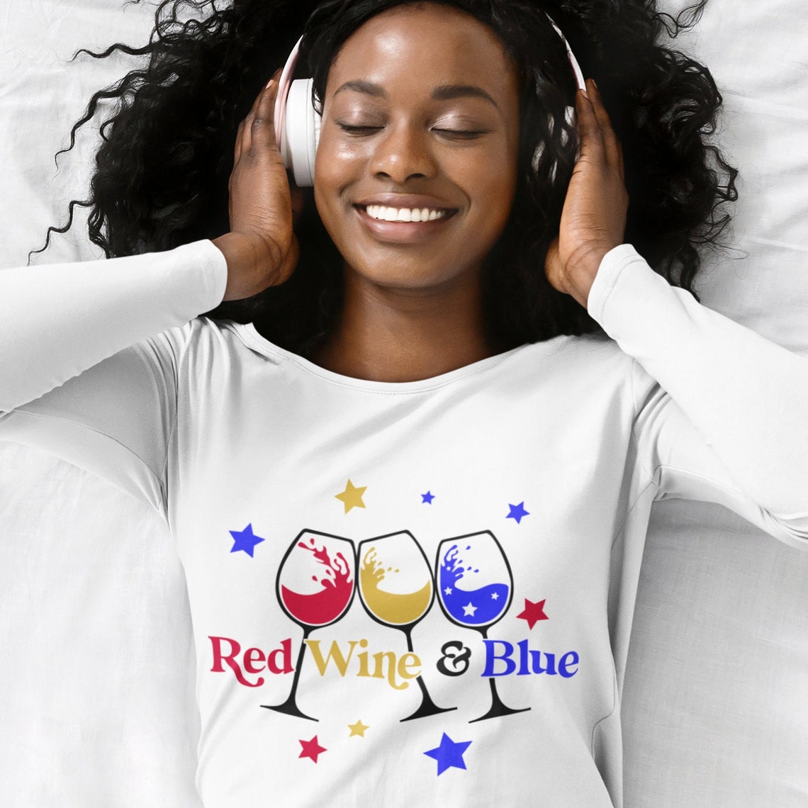 Red Wine and Blue SVG 4th of July Svg Patriotic Wine Glasses Etsy