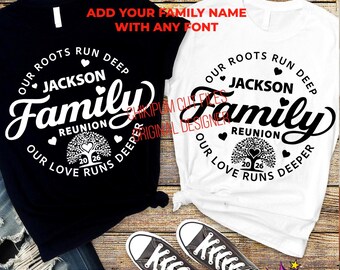 Family Reunion 2026 SVG PNG: Our Roots Run Deep Our Love Runs Deeper Design (Digital Download)