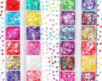 12 Pack 3mm Butterfly Sequins