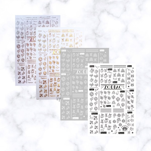 Zodiac Nail Art Stickers