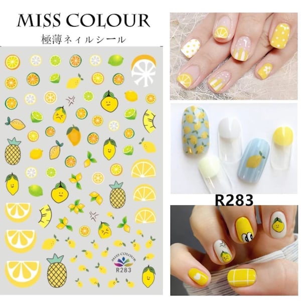 Lemon Squeeze Nail Art Stickers