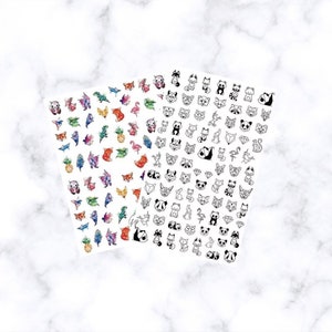 Origami Animals - Nail Art Decals