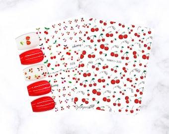 Cherry Nail Art Sticker