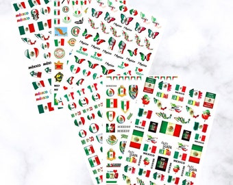 Viva México Nail Art Stickers