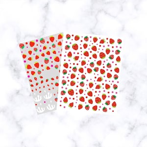 Strawberry Nail Art Stickers