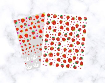 Strawberry Nail Art Stickers