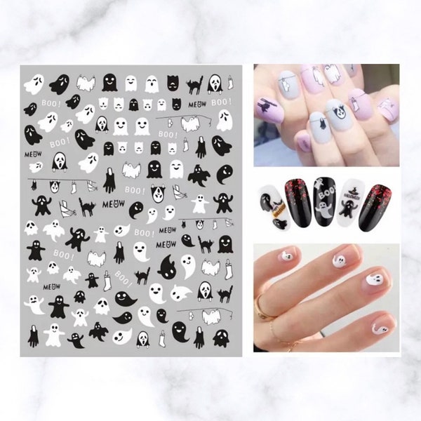 Boo Nail Art Decals - Stickers
