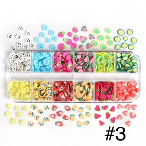 12 Pack Fruit Slices Polymer Clay Nail Art - Etsy