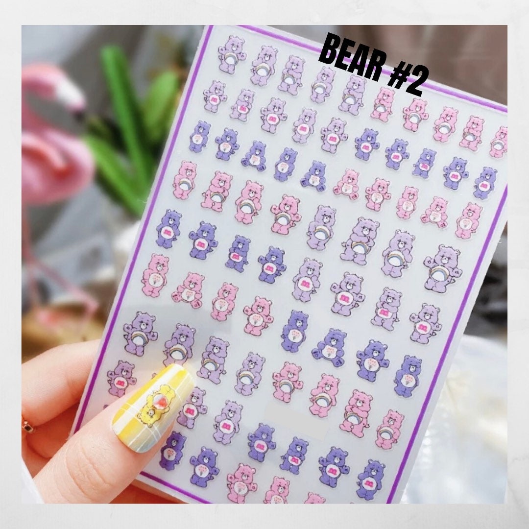 Cute Bears Nail Art Stickers - Etsy