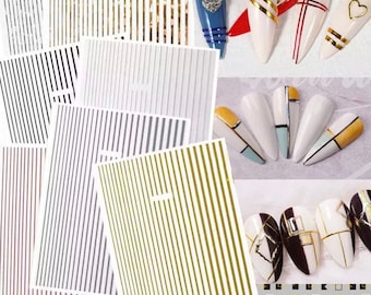 Line Strips Nail Art Sticker