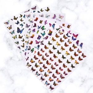 Holo Butterfly Nail Art Decals - Stickers