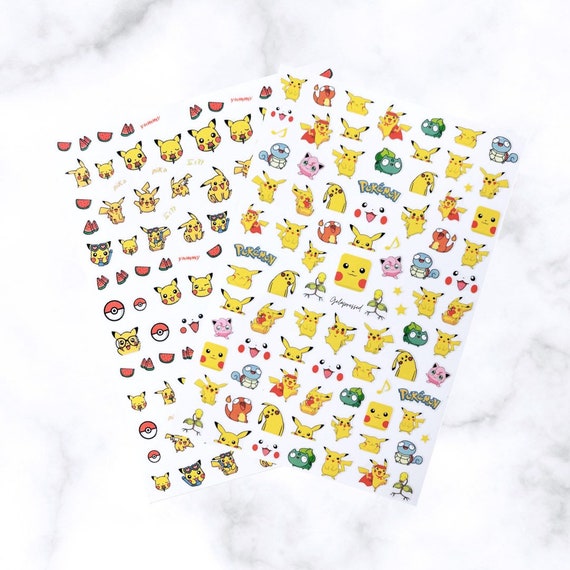 Pika Nail Art Decals - Stickers