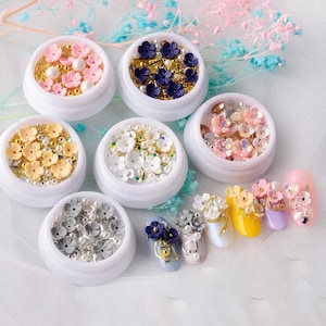 Flower Rhinestone Mix - 3D Nail Art