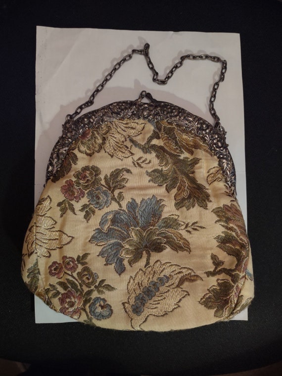 Antique Evening Bag/ Tapestry Purse