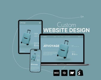 Custom Website Design, Squarespace, WIX, Shopify, Webflow, SEO-Friendly