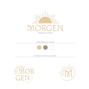 Kit de marca de logotipo minimalista pré-fabricado, pacote de marca, logotipo boho feminino, logotipo personalizado, conjunto de logotipo de blog moderno, cartão de visita