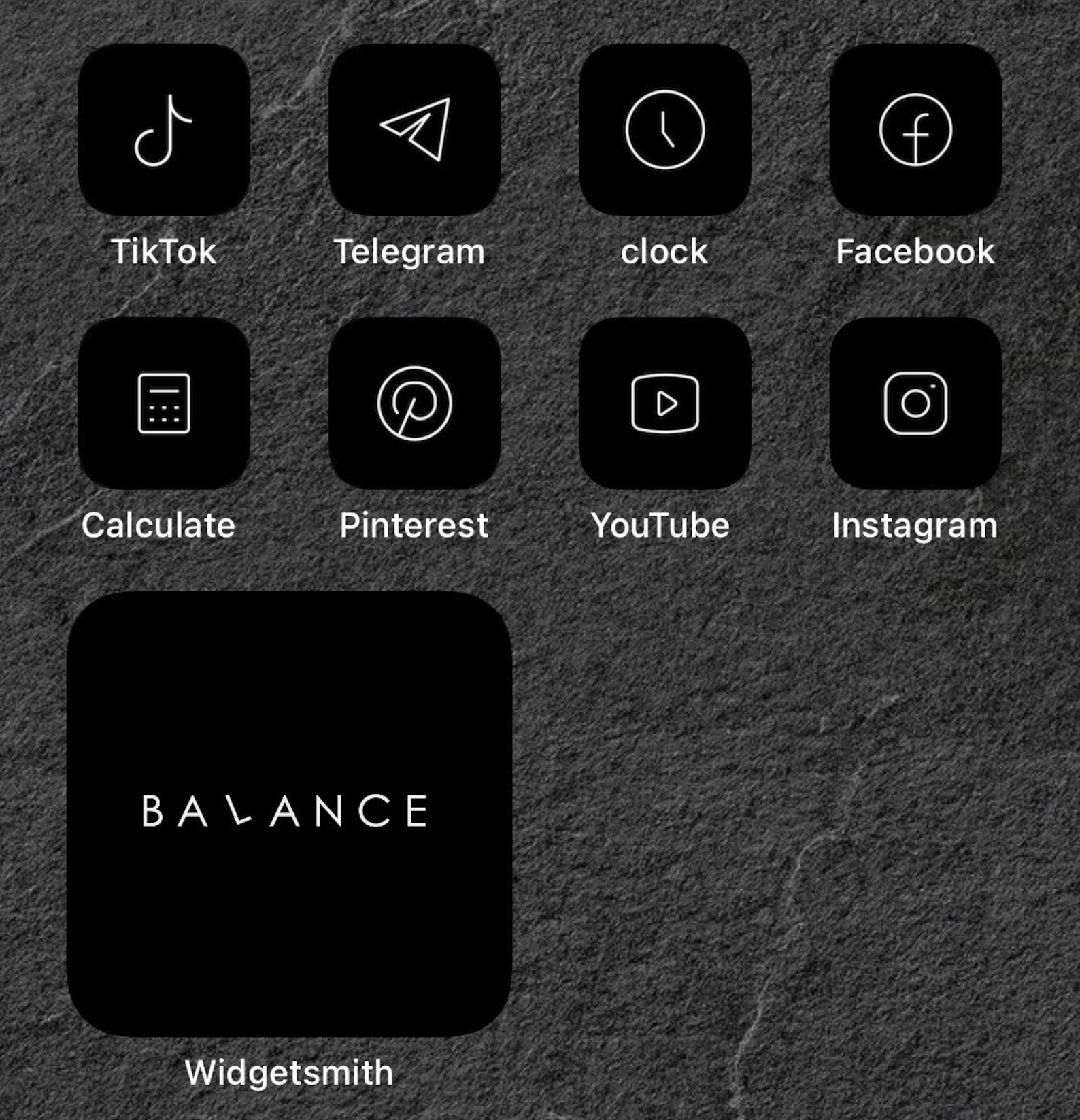 83 Black iOS 14 App Icons Dark Mode Widget iOS 14 Cover Etsy