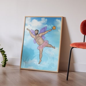 Stampa d'arte "Ballerina maschile" - arte gay - su carta premium - vari formati - regalo per uomini