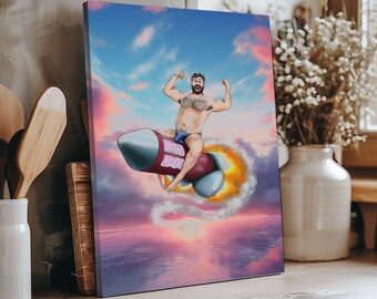 Canvas print "Big Boy", canvas in 20x30cm or 30x40cm, gay art