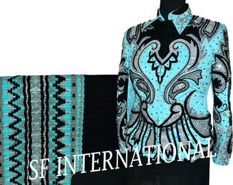 Glitzernde Westernjacke mit passendem Kissen