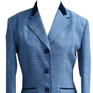 Abrigo de caza ecuestre, Abrigo de cazador con collar de terciopelo / chaqueta de equitación, abrigo de salto, abrigo de caza, abrigo de equitación, ropa vintage, equitación,