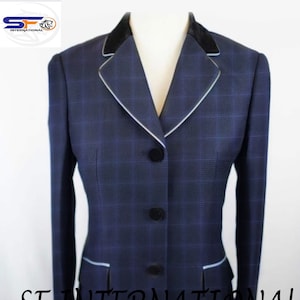 Vintage Equestrian Hunt Coat: Women&#39;s English Riding Show Jacket