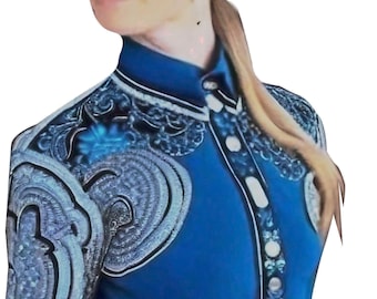 Western Show Shirt: Women's Rodeo Horse Riding Shirt