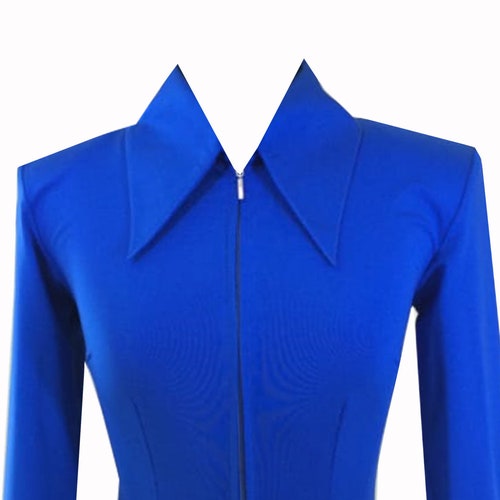 Royal Blue Western Show Pleasure Rail Shirt Jacket Clothes Etsy