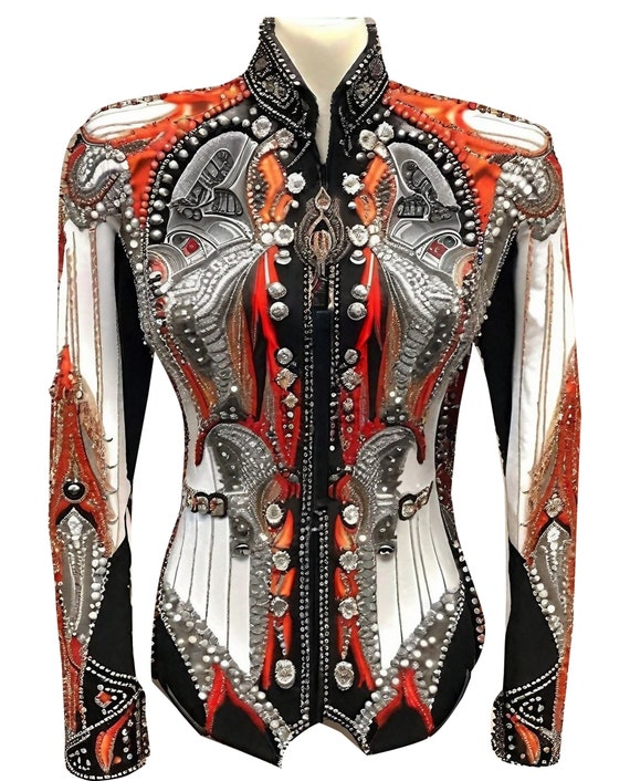 Black Showmanship Jacket: Western Horse Riding Show Clothing