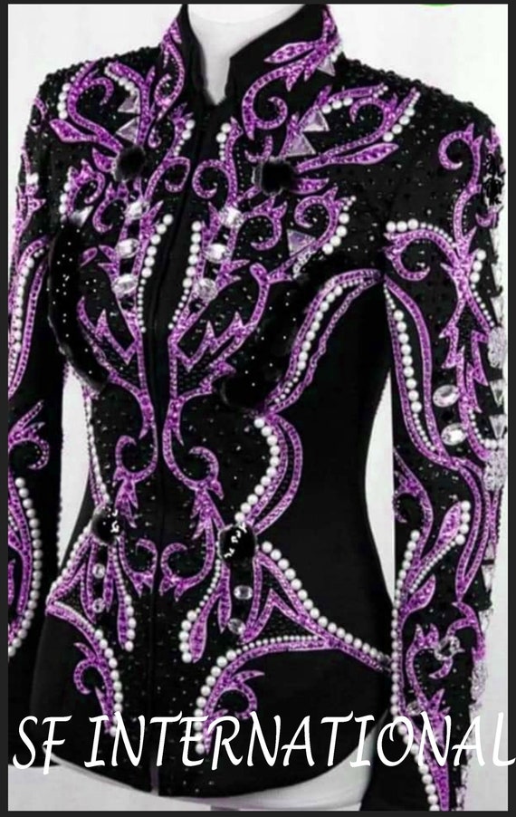 Chaqueta púrpura de diamantes ropa de - Etsy España