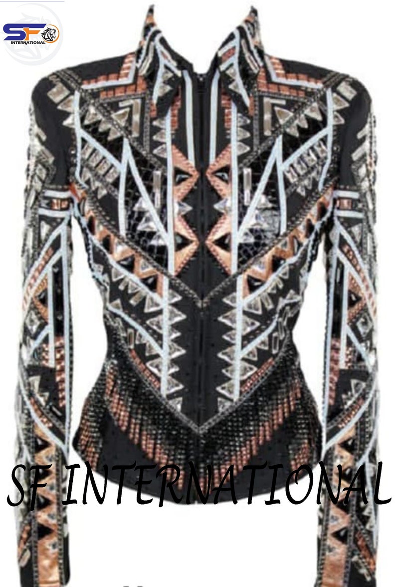 Rose Gold Auf Schwarz Basis Showmanship Jacke Plus Size Etsy.de