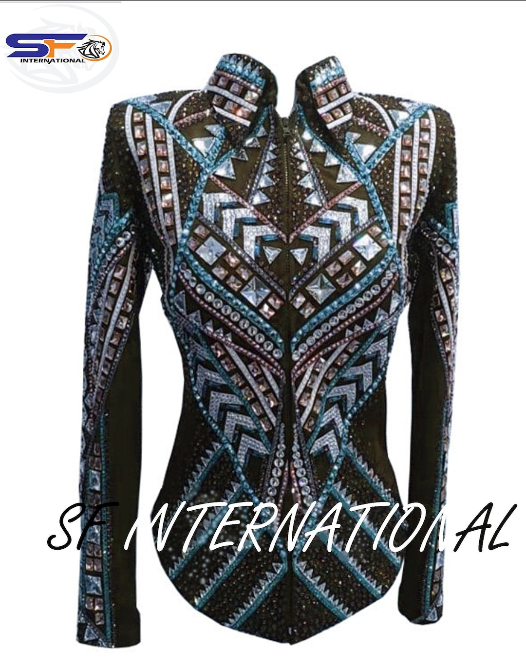 Veste Western Verte Pour Femme – Rodéo, équitation, ADAM EXIM INTERNATIONAL, Neuve