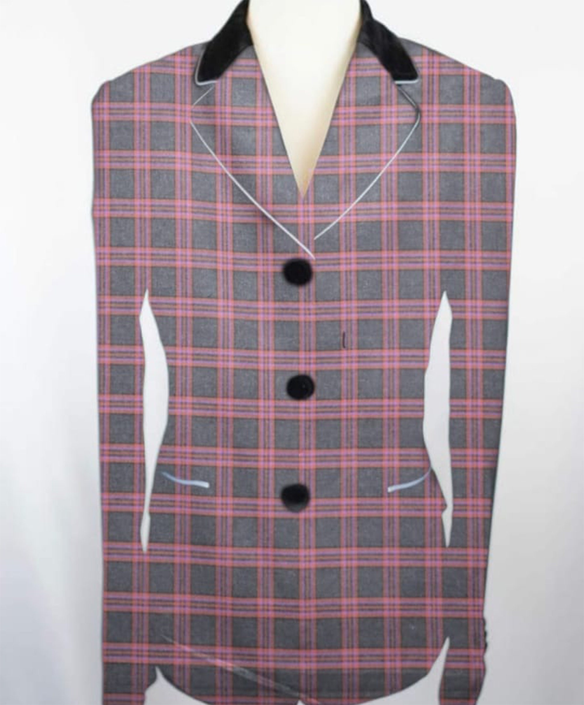 Equestrian Hunter Coat With Velvet Collar/riding Jacket Etsy