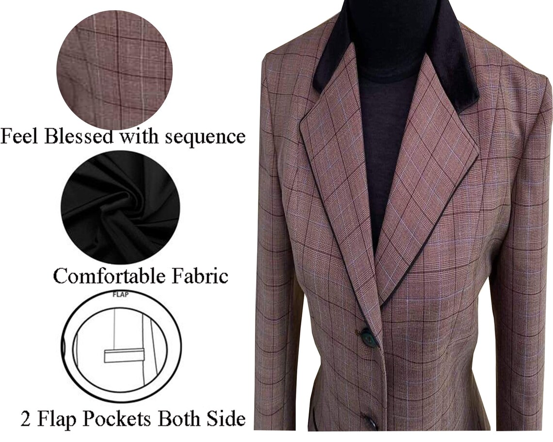 Hunter Coat With Velvet Collar/riding Jacket Vintage Etsy