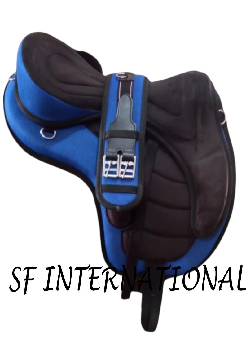 Blue Treeless Freemax Saddle Available in 12 Colors 14 inch to 1 Blue Treeless Freemax Saddle Available in 12 Colors 14 inch to 1