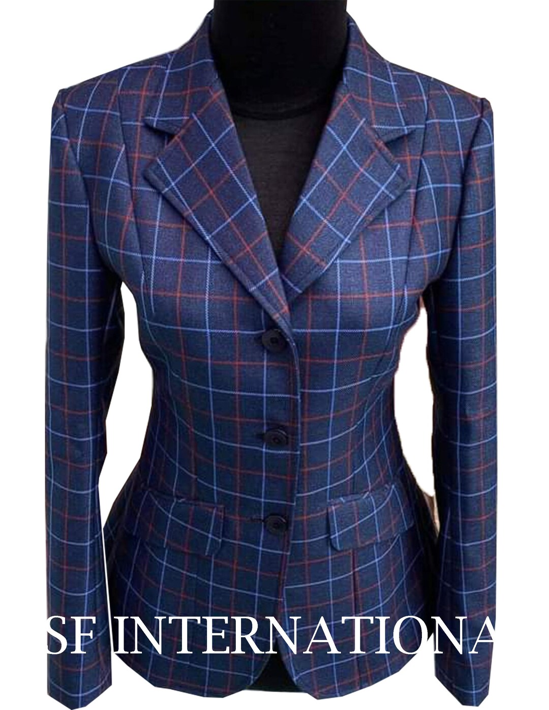 Manteau De Chasse Femme Vintage - Équitation Anglaise, Concours Saut D'Obstacles - Neuf