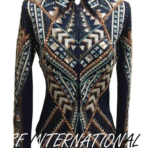 Chemise Hobby Horse Showmanship Strass Roses, Taille L, Occasion