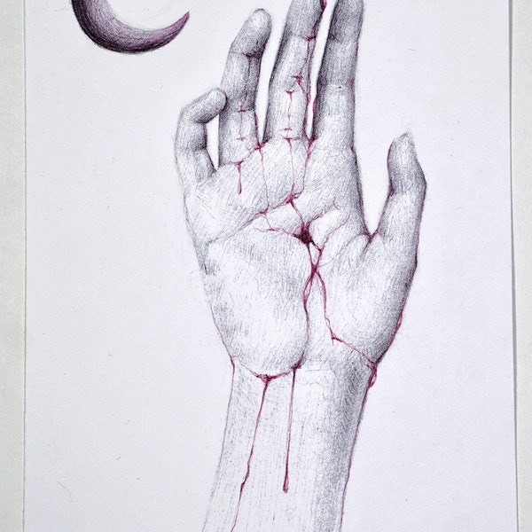 Hand Study Art Etsy