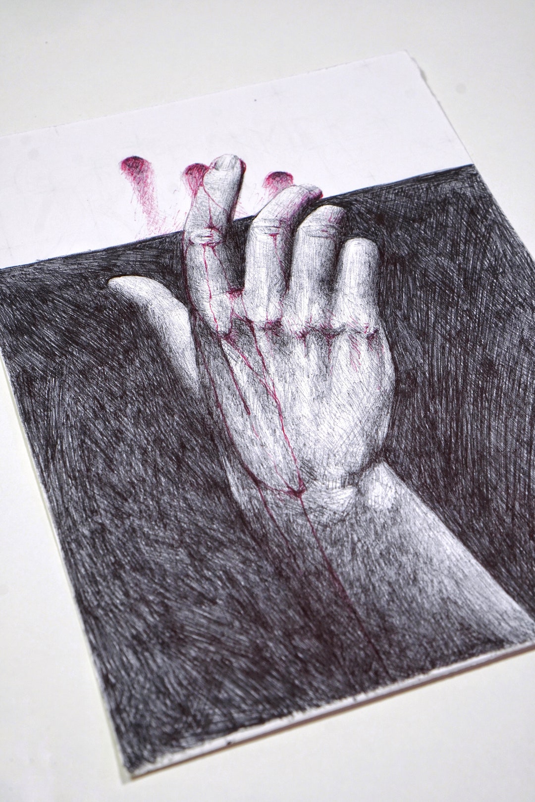 Ballpoint Pen Hand Study II Etsy