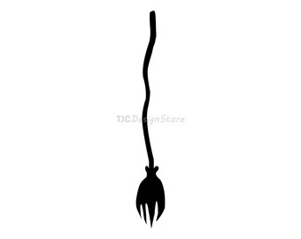 Halloween Witches Broom, immagine SVG, DXF, PNG, download istantaneo.