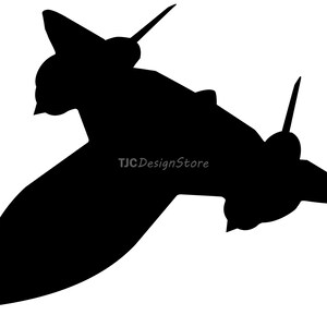 SR-71 Blackbird, SVG-afbeelding, DXF, png, instant download.