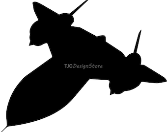 SR-71 Blackbird, immagine SVG, DXF, Png, download immediato.