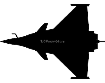 Dassault Rafale, immagine SVG, DXF, PNG, download immediato.