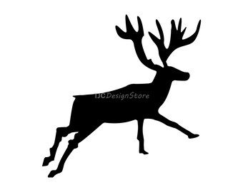 Renna di Natale (No.2), immagine SVG, DXF, PNG, download immediato.