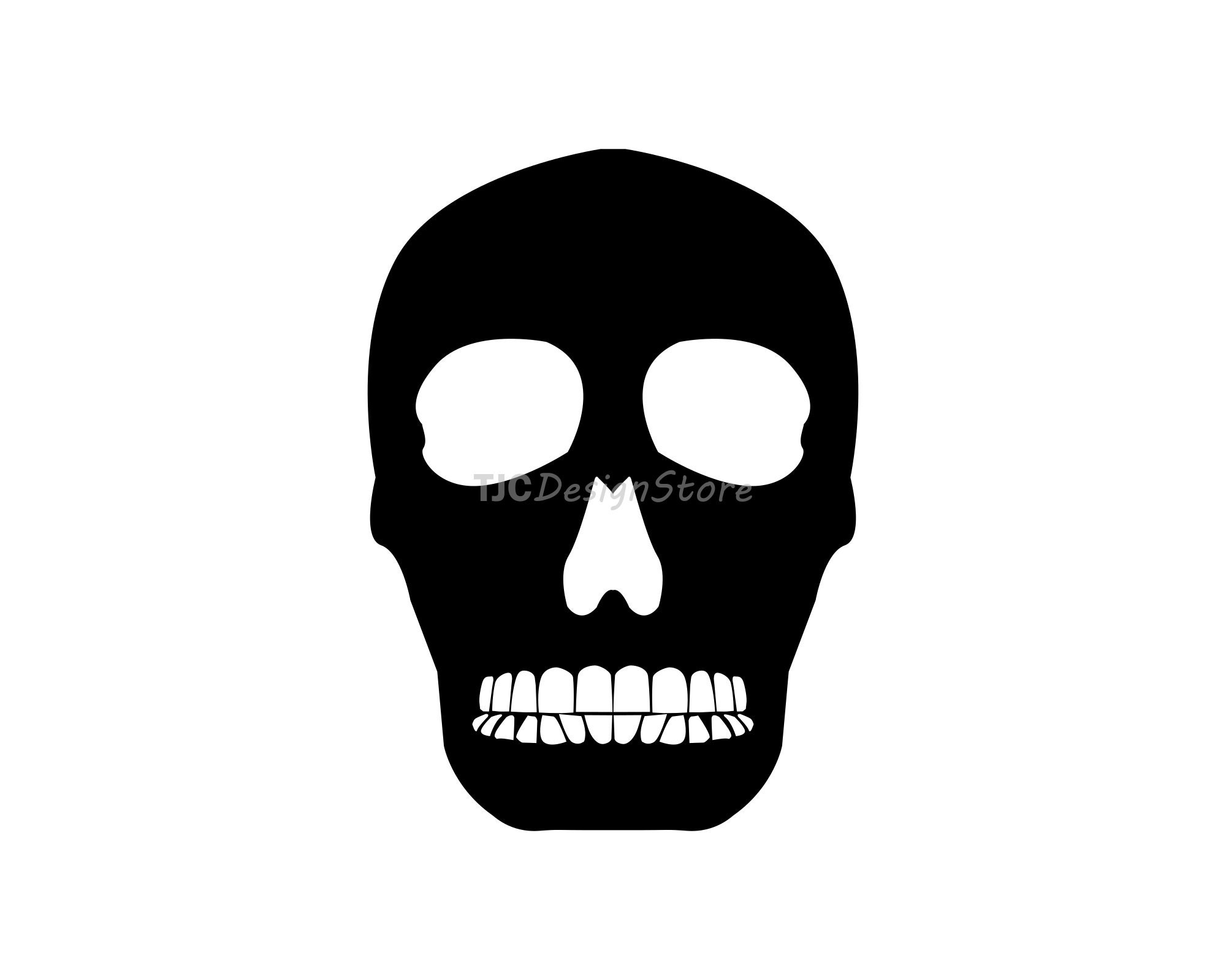Halloween Skull SVG Image DXF PNG Instant Download. - Etsy