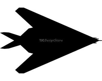 F-117 Nighthawk, immagine SVG, DXF, PNG, download immediato.
