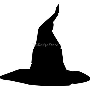 Chapéu de bruxa de Halloween, imagem SVG, DXF, PNG, download instantâneo.